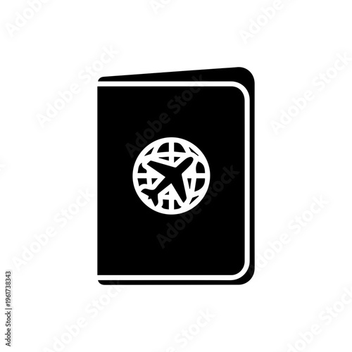 Travel passport icon representing identification document for international journeys Vector illustration