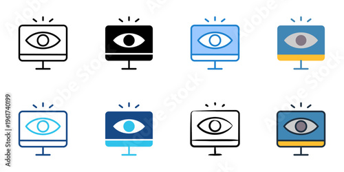 Manifest icons set multiple style collection. Editable stroke 
