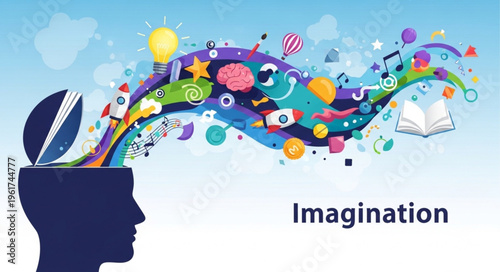 Imagination Unleashed - A Mind Overflowing with Creativity and Boundless Ideas.