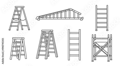 Variety of Ladders and Stepladders.