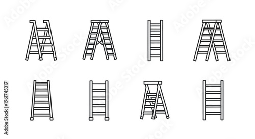 Collection of various ladder designs.