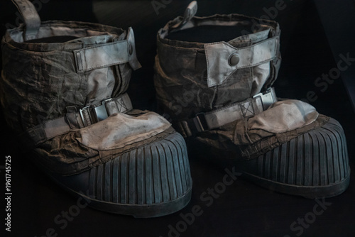 The astronaut's shoes that were on the moon