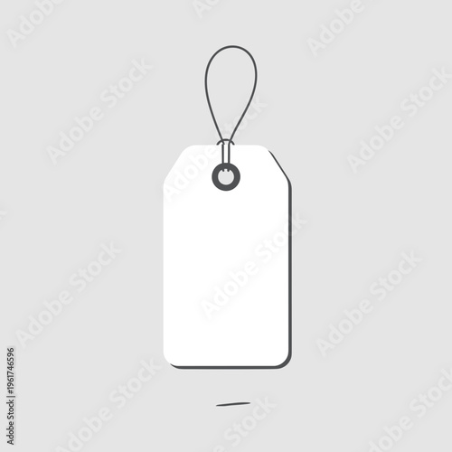 Blank White Tag Label Card 1.