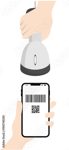 スマートフォンでバーコード決済をする