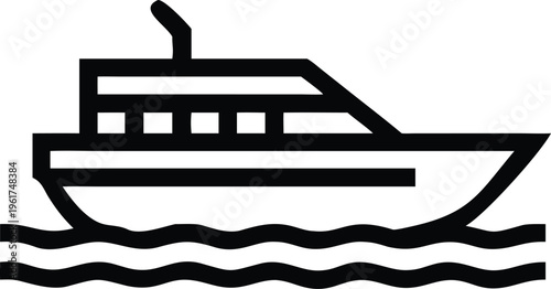 Beautiful recreational boat sailing on the sea depicting luxury lifestyle