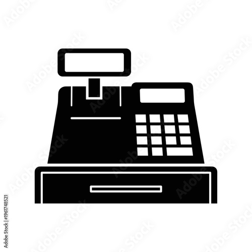 Cash Register Payment Terminal Machine.