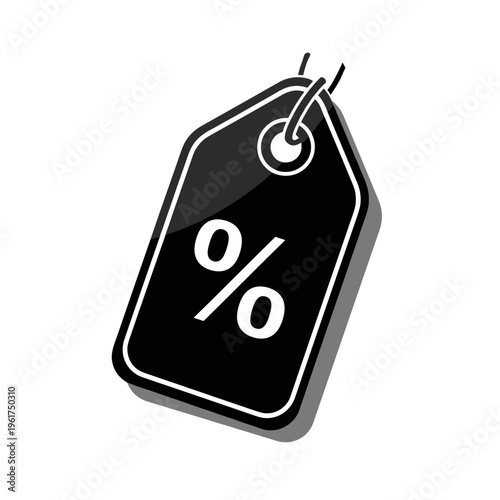 Discount label with percent sign.