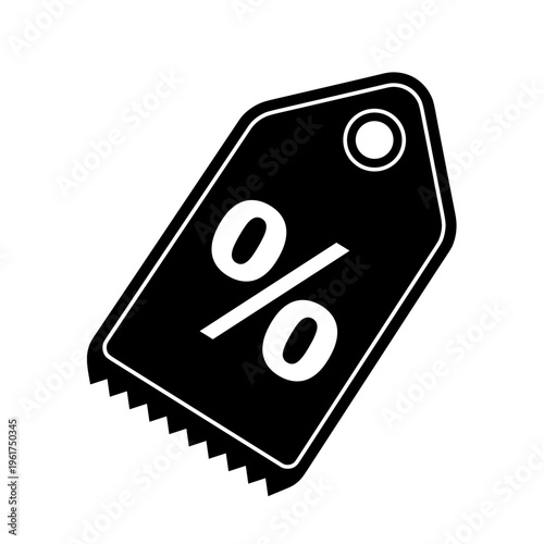 Discount Percent Off Tag Icon.