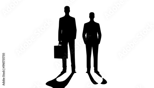 black silhouette of a man