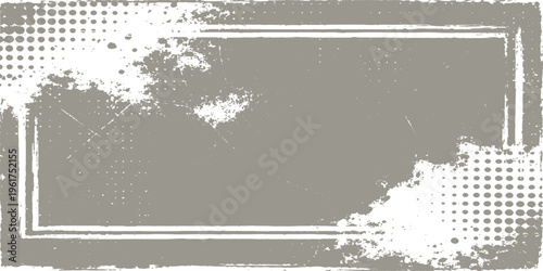 Abstract vintage grunge rectangle frame, evokes a sense of age and artistic texture, perfect for adding a touch of classic vintage style.