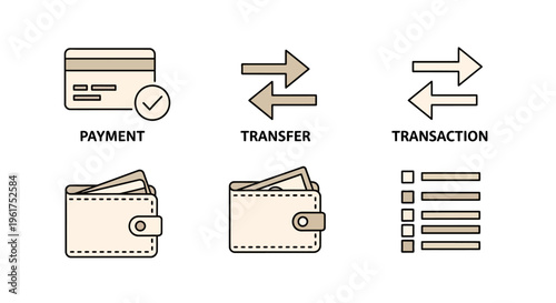 Wallets and payment cards illustration.