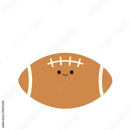 Cute Football Sports Illustration