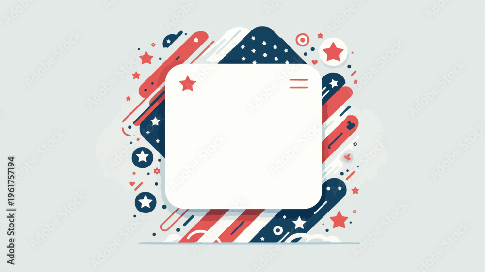 Obraz premium Patriotic American Flag Stars and Stripes Background