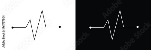 Heart beat graph, heartbeat red line vector, pulse red vector, EKG cardio line red vector illustration isolated on white background. Vector Illustration . EPS 10 .