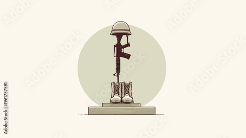 Battlefield Cross Military Memorial Tribute