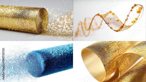 Particle effect rolled animated movie blueprint visualization