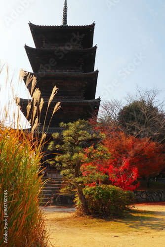 岡山県総社市　備中国分寺　五重塔