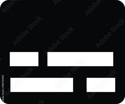 Minimalist dashboard layout icon vector