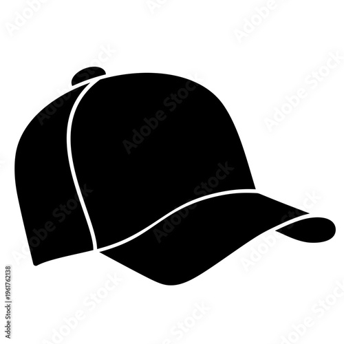 Baseball Cap Icon Vector isolated on white background
