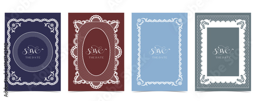 Oval Lace Doily Frame with Crochet Decorative Border