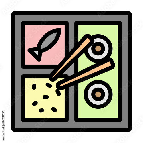 Bento Vector Filled Icon Design