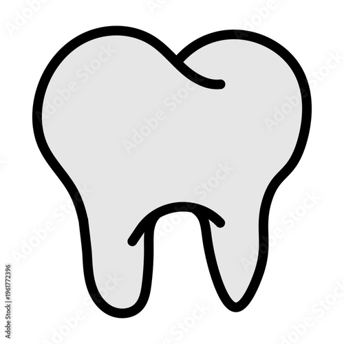 Tooth Vector Filled Icon Design