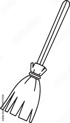 Hand-drawn kitchen whisk isolated on white background vector illustration