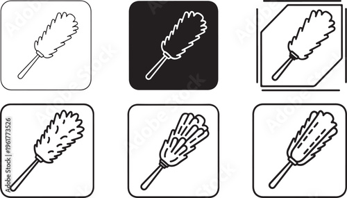 set of six kitchen whisks isolated on white background vector illustration