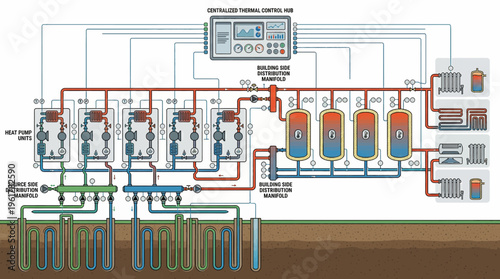 Schematic diagram of industrial system infrastructure.