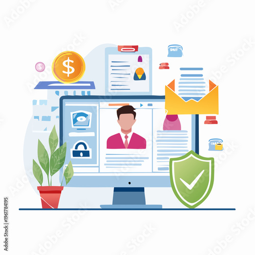 Digital identity protection and data security online management