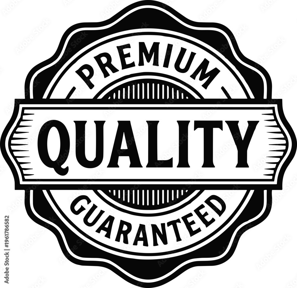 Fototapeta premium Black Vintage Business Badge