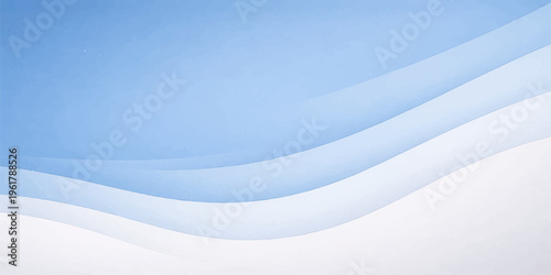 An abstract blue winter background featuring a wave of light and icy snow textures creates a professional nature pattern template for Christmas wallpaper or business backdrop designs