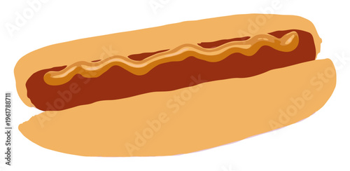 hot dog illustration