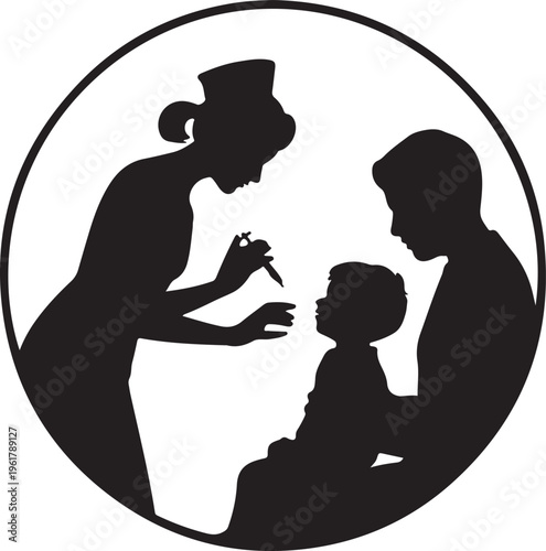 Parents Feeding Child Care Family Nutrition Health Support Love Upbringing