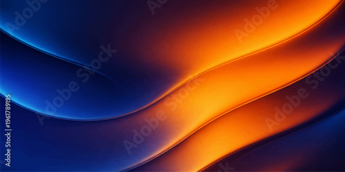 A futuristic blue wave background features glowing flowing lines and a smooth digital motion pattern to create a light abstract vector illustration art backdrop