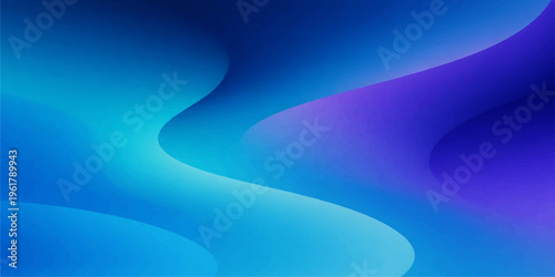 Smooth flowing blue wave pattern with soft light curves and a futuristic gradient motion texture creating an abstract water vector backdrop wallpaper
