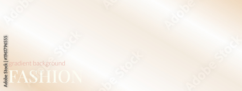 Beige rose metallic gradient with dreamy peach cream and a soft gold shimmer. Elegant pink ombre on a light beige vector backdrop for fashion banner. Fuzzy gradation with pale foil glow.