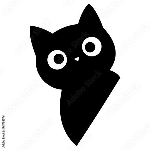 black cat vector illustration