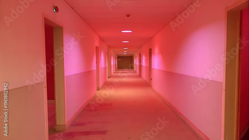 Early Digital Dream Photo of an Empty Hallway