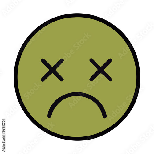 Dead Face Emoji Icon