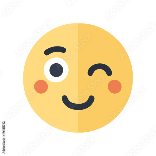Winking Face Emoji Icon