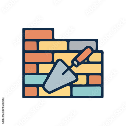 Bricklaying Icon