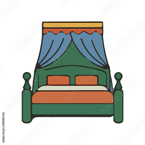 Canopy Bed Illustration