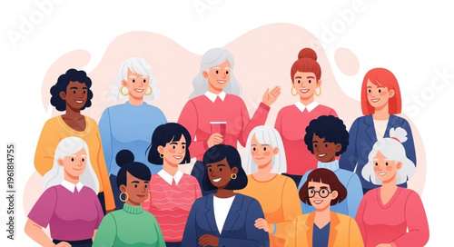 Diverse Group of Women - A Celebration of Female Empowerment and Solidarity.