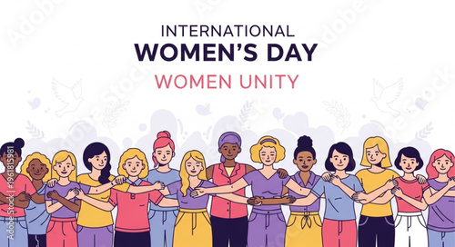 Diverse Group of Women Celebrating International Womens Day in Unity.