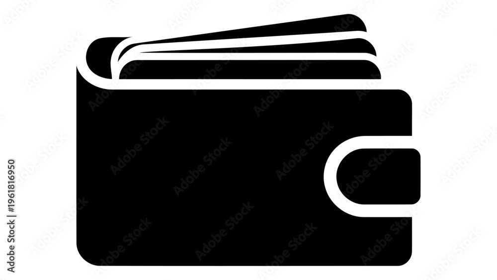 Fototapeta premium Card holder wallet icon