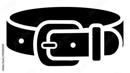 Casual belt icon, simple style for everyday wear and comfortable fashion accessories