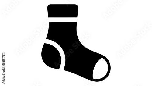 Running socks icon isolated on white background