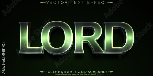 Combat text effect, editable battle and warrior customizable font style