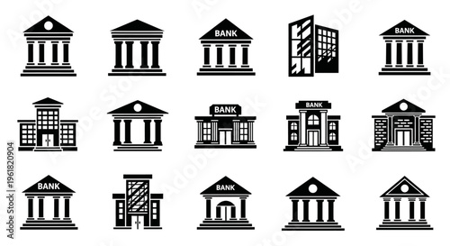 Various architectural structures and buildings are depicted in a collection.